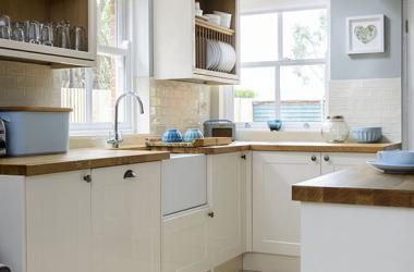 Pale Blue Kitchen