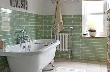 Green Tiled Bathroom
