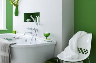 Bold Green Bathroom