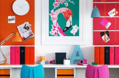 Orange and Pink Office