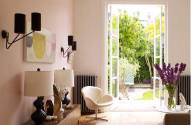 Pale Pink Living Room