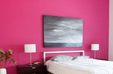 Pink and White Bedroom