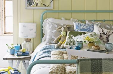 Yellow and Blue Bedroom